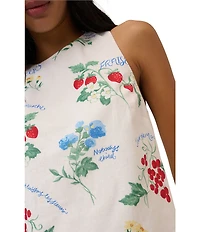 Nobody's Child Palermo Linen Blend Floral Printed Shift Dress