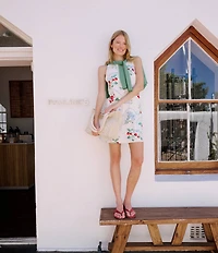 Nobody's Child Palermo Linen Blend Floral Printed Shift Dress