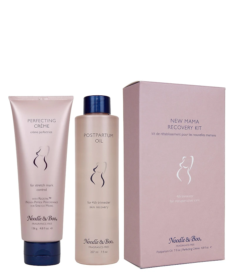 Noodle & Boo Maternity New Mama Postpartum Oil & Perfecting Creme Recovery Kit - 4th Trimester