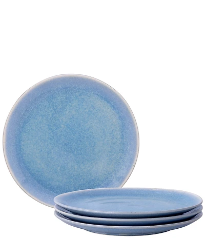 Noritake Colorwave Kiln Azure Collection Dinner Plates, Set of 4