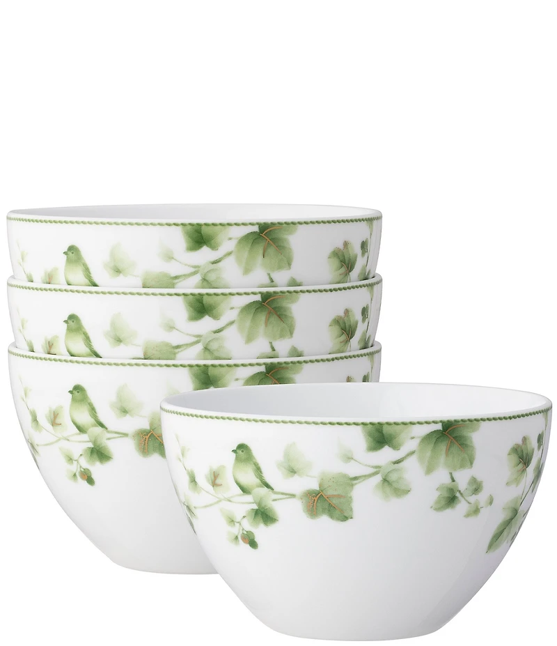 Noritake Ivy Whisper Collection Cereal Bowls, Set of 4