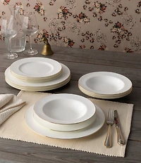 Noritake Accompanist Collection Gold Banded Set, Service For 4
