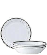 Noritake Austin Platinum Collection Coupe Dinner Bowls, Set Of 4