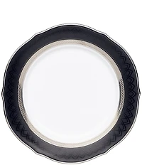 Noritake Austin Platinum Porcelain Scalloped Accent Plate