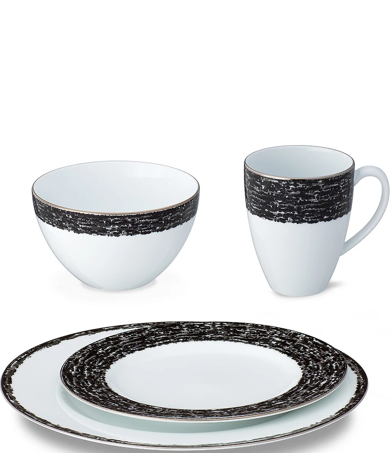 Noritake Rill Collection 4-Piece Place Setting