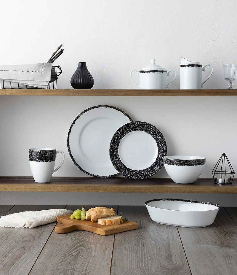 Noritake Rill Collection 4-Piece Place Setting