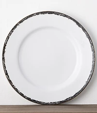 Noritake Black Rill Collection Dinner Plates, Set of 4