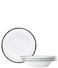 Noritake Black Rill Collection Pasta Bowls, Set of 4