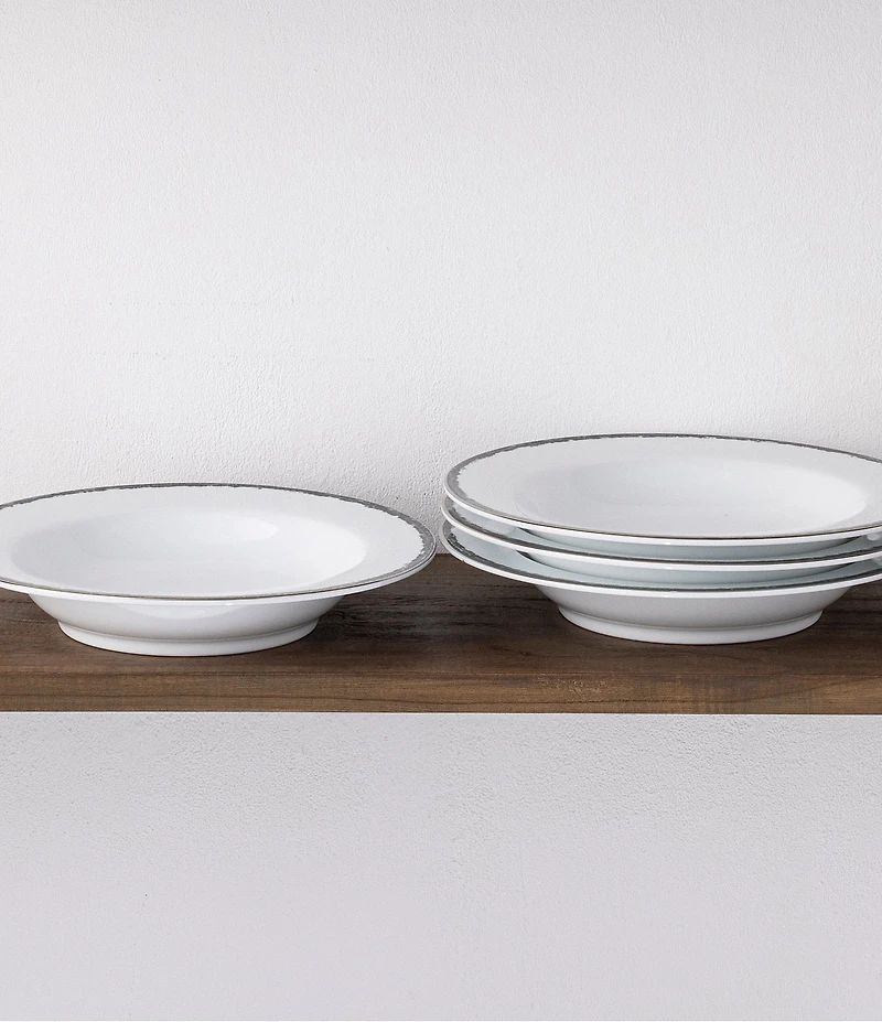 Noritake Black Rill Collection Pasta Bowls, Set of 4