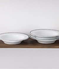 Noritake Black Rill Collection Pasta Bowls, Set of 4