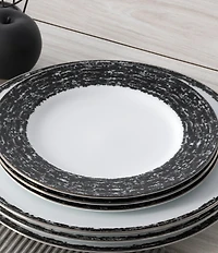 Noritake Black Rill Collection Salad Plates, Set of 4