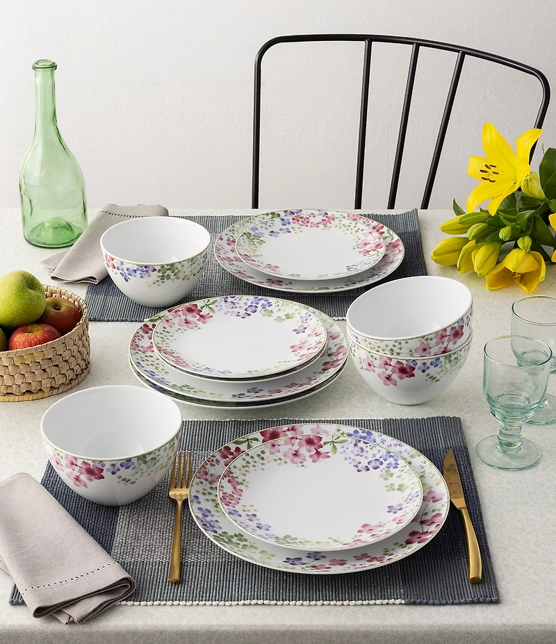 Noritake Bloomington Road 12-Piece Dinnerware Set