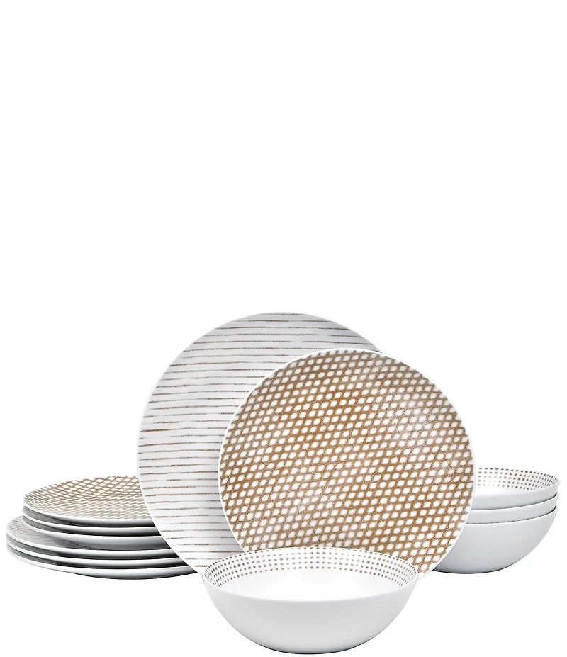 Noritake Hammock 12-Piece Coupe Set