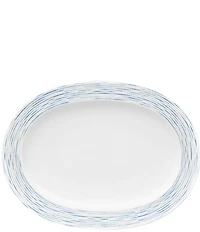 Noritake Blue Hammock 14#double; Porcelain Oval Platter