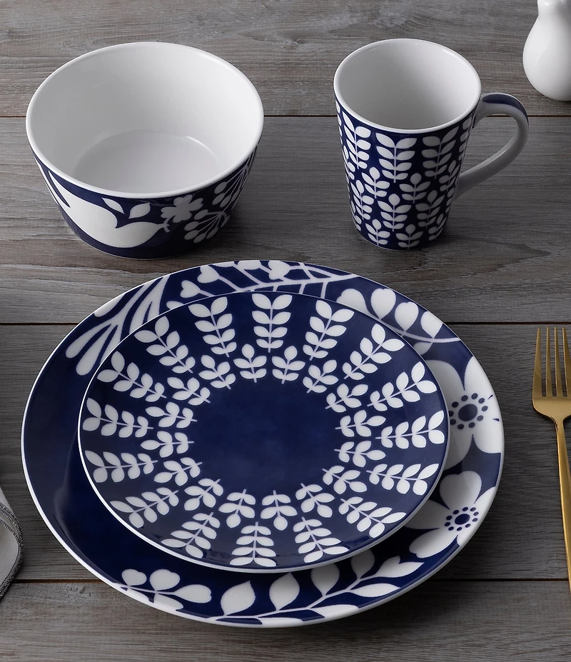 Noritake Bluefjord Collection Floral Place Setting