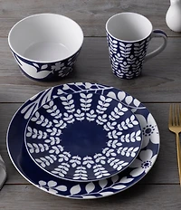 Noritake Bluefjord Collection Floral Place Setting