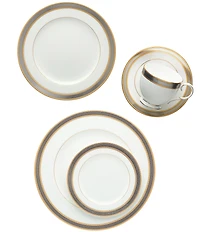 Noritake Brilliance Bone China Bread & Butter/Appetizer Plates, Set of 4