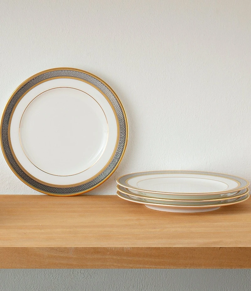 Noritake Brilliance Bone China Bread & Butter/Appetizer Plates, Set of 4
