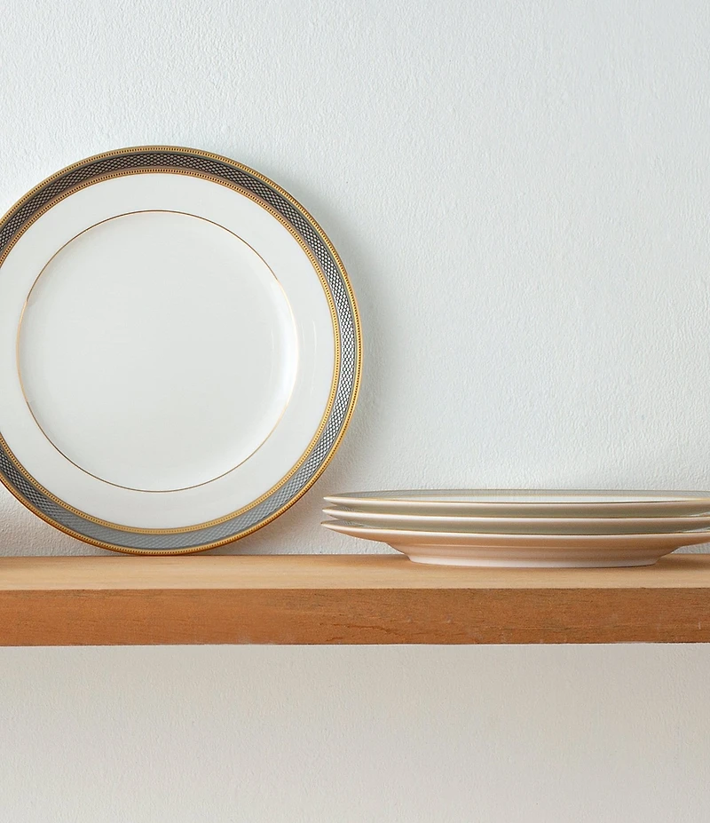 Noritake Brilliance Bone China Salad Plates, Set of 4