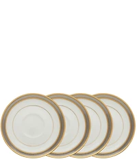 Noritake Brilliance Bone China Saucers, Set of 4