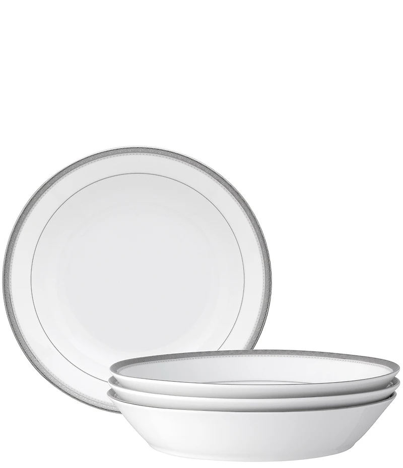 Noritake Charlotta Collection Coupe Dinner Bowls, Set of 4