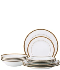Noritake Charlotta 12-Piece Dinnerware Set, Service for 4