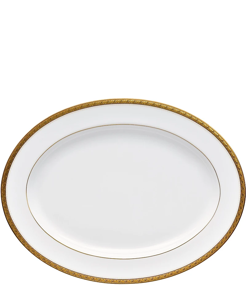 Noritake Charlotta Gold 14#double; Oval Platter