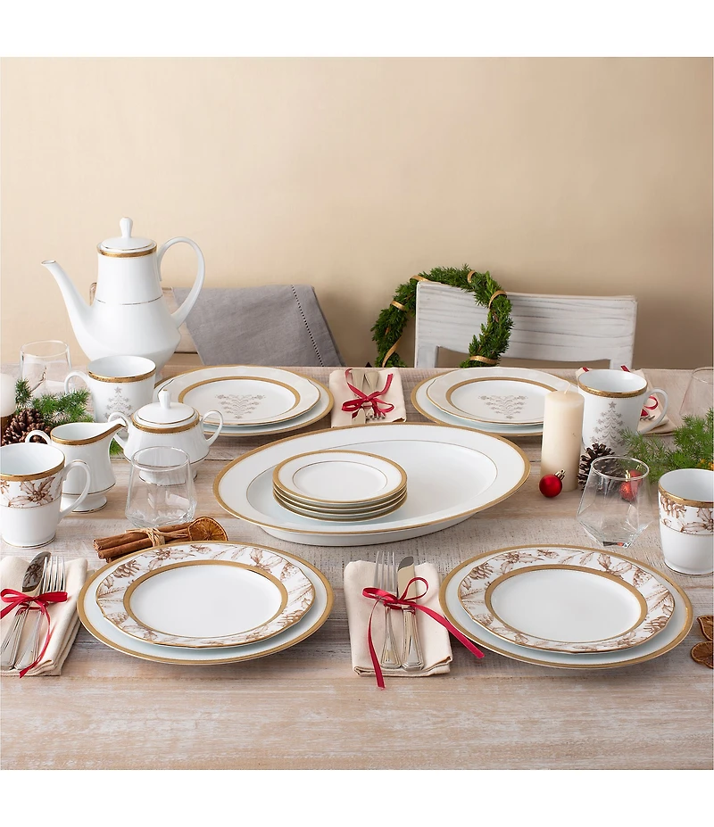 Noritake Charlotta Gold 16#double; Oval Platter