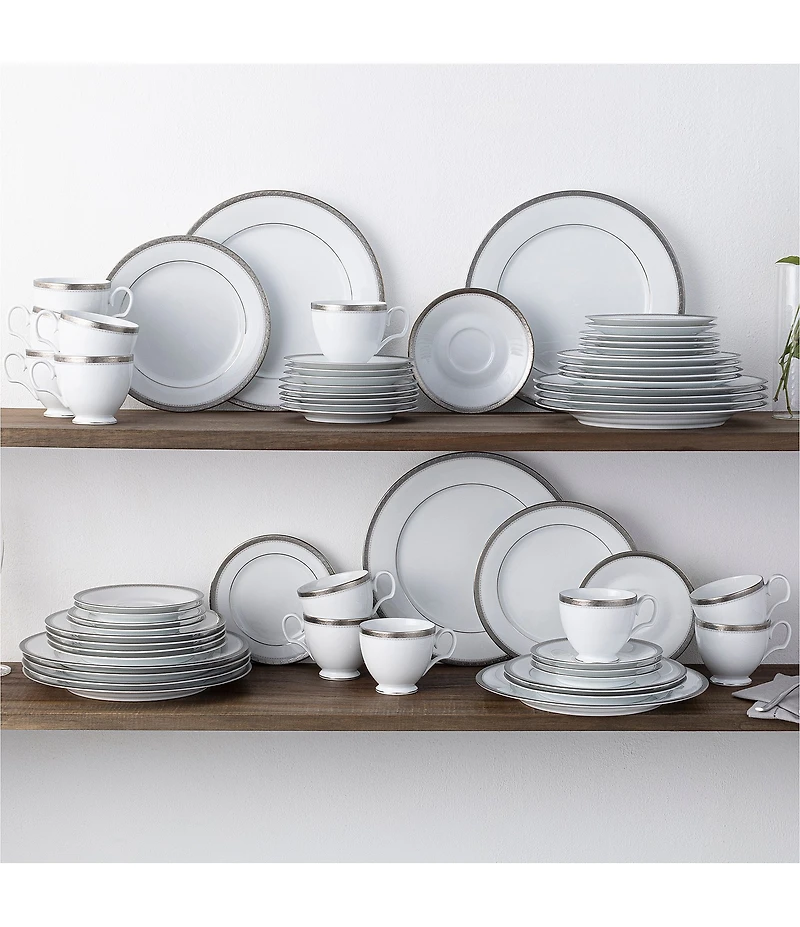 Noritake Charlotta Porcelain 60-Piece Dinnerware Set