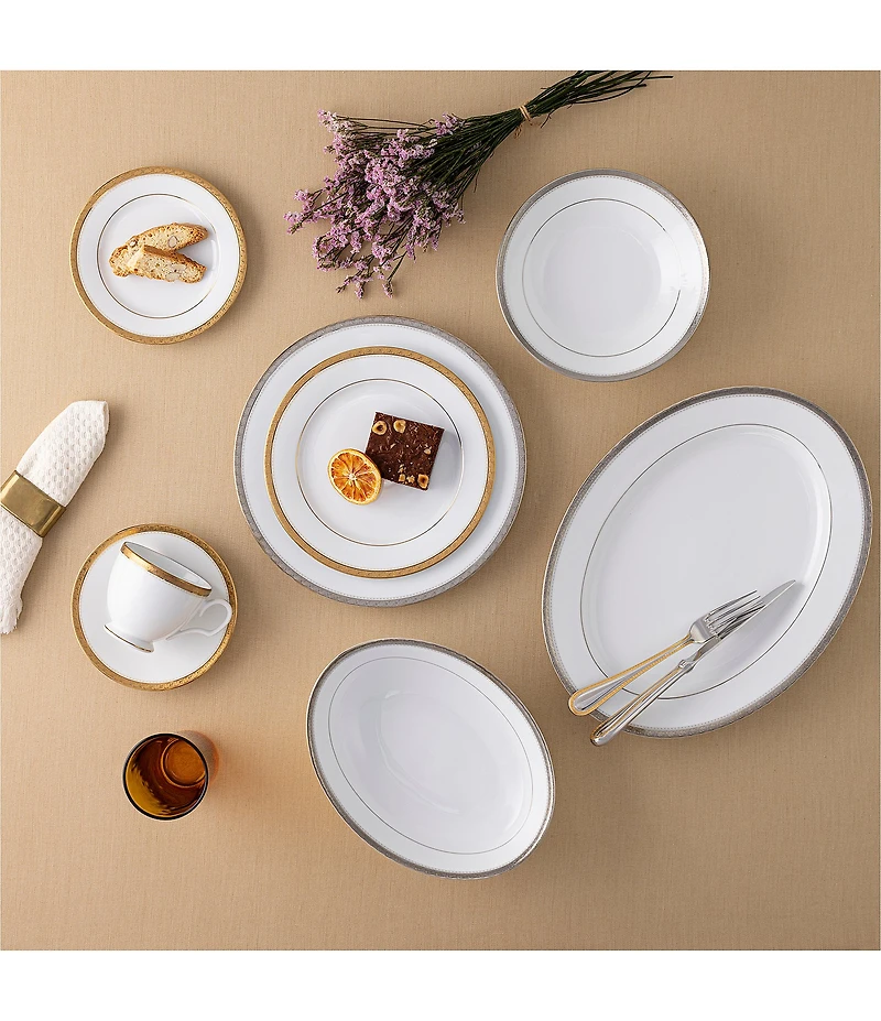 Noritake Charlotta Porcelain 60-Piece Dinnerware Set
