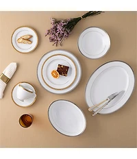 Noritake Charlotta Porcelain 60-Piece Dinnerware Set