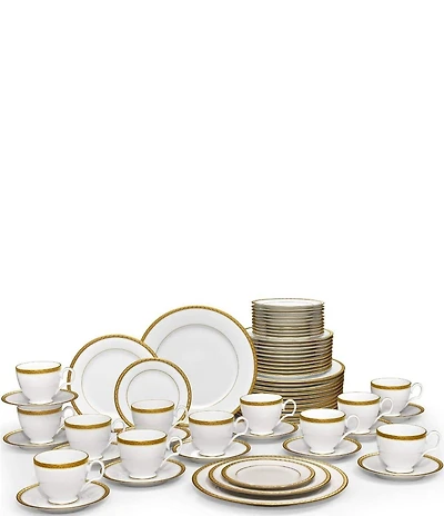 Noritake Charlotta Porcelain 60-Piece Dinnerware Set