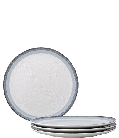 Noritake Colorscapes Layers Collection Coupe Dinner Plates, Set of 4