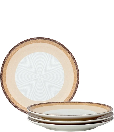 Noritake Colorscapes Layers Collection Coupe Salad Plates, Set of 4