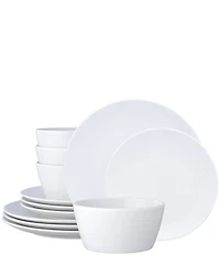 Noritake Colorscapes Swirl Collection Coupe Set, Service for 4