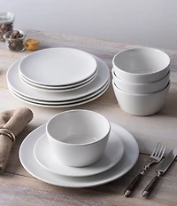 Noritake Colorscapes Swirl Collection Coupe Set, Service for 4