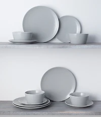 Noritake Colorscapes Swirl Collection Coupe Set, Service for 4