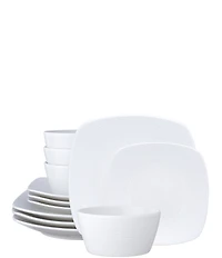 Noritake Colorscapes Swirl Collection Square Set, Service for 4