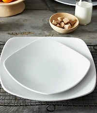 Noritake Colorscapes Swirl Collection Square Set, Service for 4