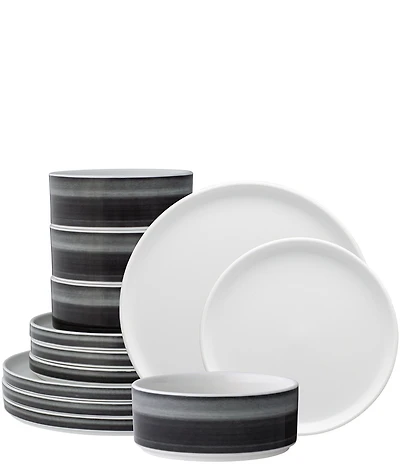 Noritake ColorStax Ombre Collection 12-Piece Dinnerware Set