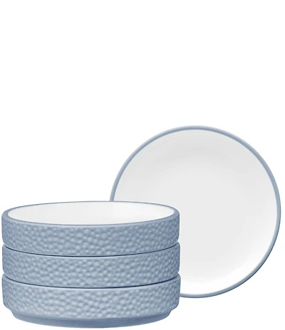 Noritake ColorTex Stone Collection Stax Mini Plates, Set of 4