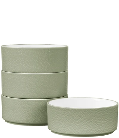 Noritake Colortex Stone Sage Collection Set Of 4 Stax Cereal Bowls