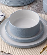 Noritake ColorTex Stone Collection Stax Dinnerware Set, Service For 4