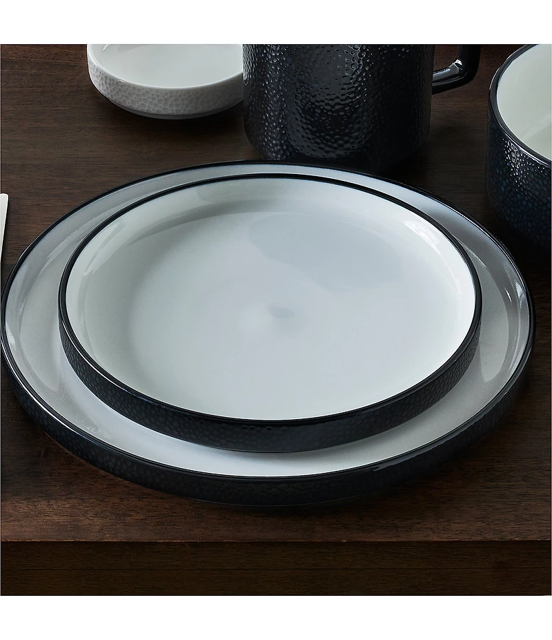 Noritake ColorTex Stone Collection Stax Dinnerware Set, Service For 4