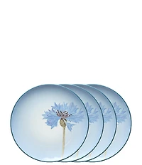 Noritake Colorwave Blue Cornflower Stoneware Accent Salad Plates, Set of 4