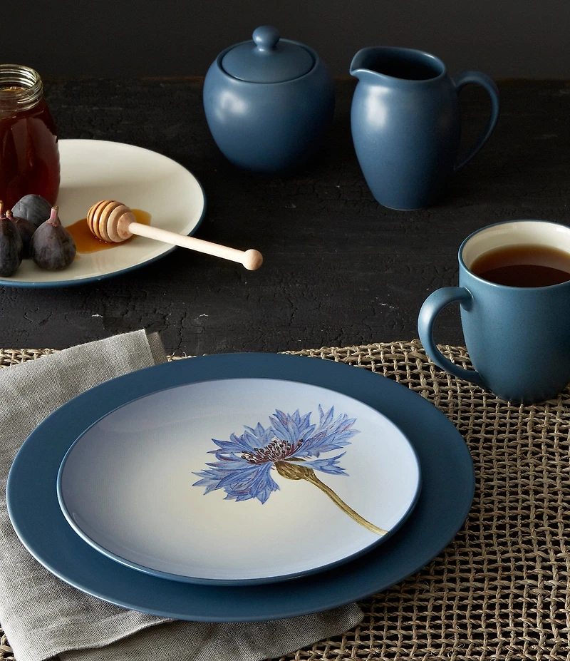 Noritake Colorwave Blue Cornflower Stoneware Accent Salad Plates, Set of 4