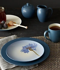 Noritake Colorwave Blue Cornflower Stoneware Accent Salad Plates, Set of 4
