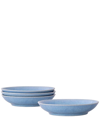 Noritake Colorwave Kiln Azure Collection Coupe Pasta Bowls, Set of 4