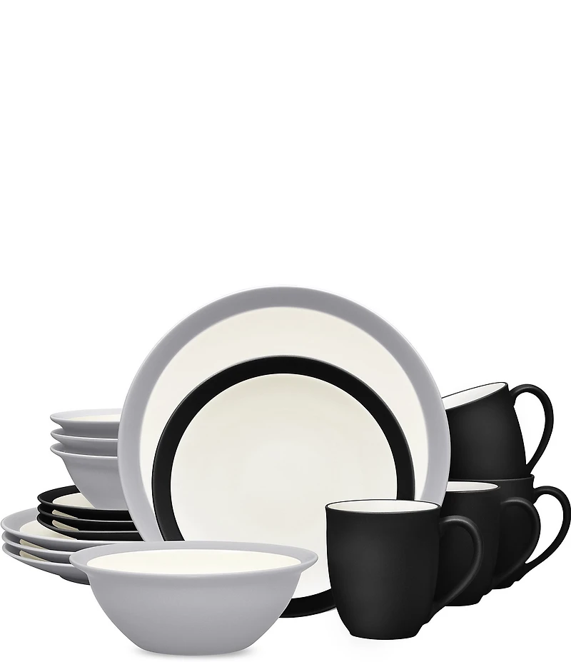 Noritake Colorwave Collection 16-Piece Curve Set, Service For 4