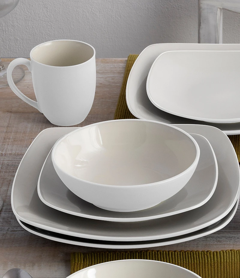 Noritake Colorwave Collection Square Dinner Plates, Set of 4